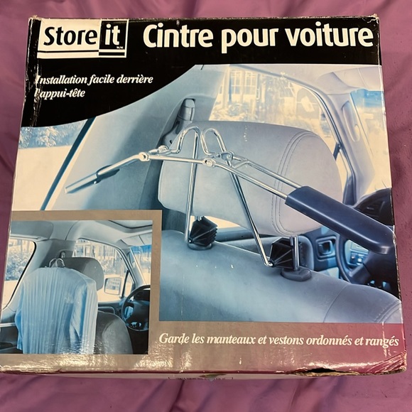 NEW Auto Coat Hanger Portable by StoreiT Attaxhes easily to the rear of headrest - Picture 4 of 7